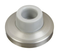 National Hardware Solid Brass Satin Nickel Silver Wall Door Stop Mounts to wall 2.34 in. - Deal of The Week