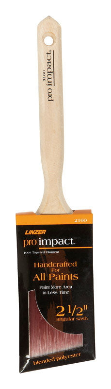 Linzer Pro Impact 2-1/2 in. Angle Trim Paint Brush