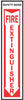 Hillman English White Fire Extinguisher Decal 18 in. H X 4 in. W (Pack of 10)