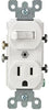 Leviton 15 amps 125 V Duplex White Combination Switch/Outlet 5-15R 1 pk