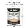 Old Masters Professional Semi-Transparent Natural Tint Base Oil-Based Alkyd Fast Dry Wood Stain 1 qt (Pack of 4)