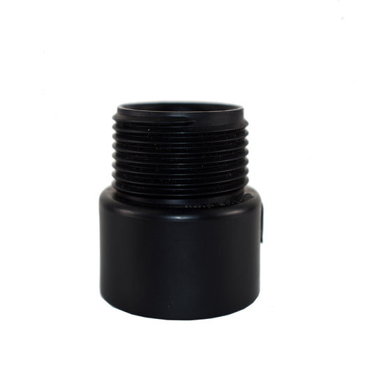 Charlotte Pipe 2 in. Hub X 2 in. D MPT ABS Adapter