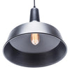 Globe Electric Barnyard Matte Black Steel 60W 120V E26 Pendant Light 50 H x 15.9 W x 15.9 D in.