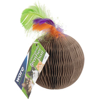 Corrugated Feather Ball Cat Toy
