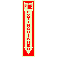 Hillman English White Fire Extinguisher Decal 18 in. H X 4 in. W (Pack of 10)