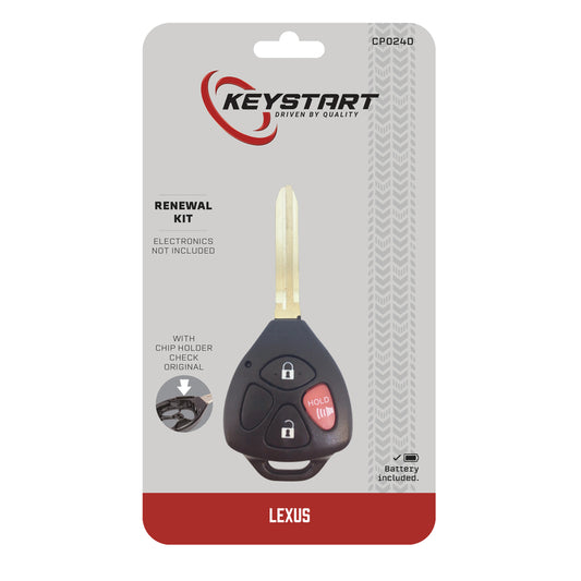 KeyStart Renewal KitAdvanced Remote Automotive Replacement Key CP024 Double For Toyota