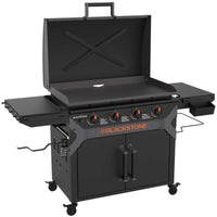 Blackstone 4 Burner Liquid Propane Outdoor Griddle with Hood Black