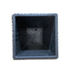 Infinity 11 in. H X 11 in. W X 11 in. D Plastic Wicker Planter Gray