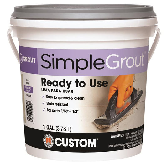 Custom Building Products SimpleGrout Indoor White Grout 1 gal