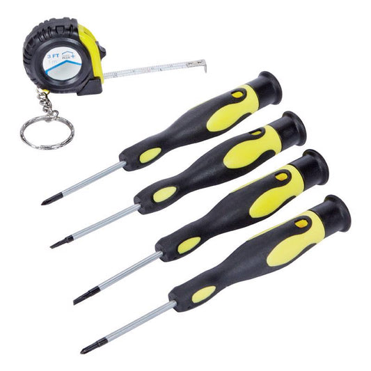 Home Plus 5 pc. Precision Screwdriver Set with Tape Measure (Pack of 12)