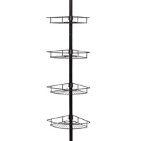 Zenna Home 97 in. H X 11.5 in. W X 11.5 in. L 4-Shelf Corner Shower Caddy