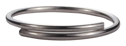 Hillman 3/4 in. D Metal Silver Split Key Ring