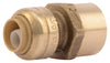 SharkBite Push to Connect 3/8 in. PTC X 1/2 in. D Female Brass Connector