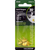 Hillman AnchorWire Brass-Plated One Piece Quick Hanger 20 lb. 5 pk (Pack of 10)