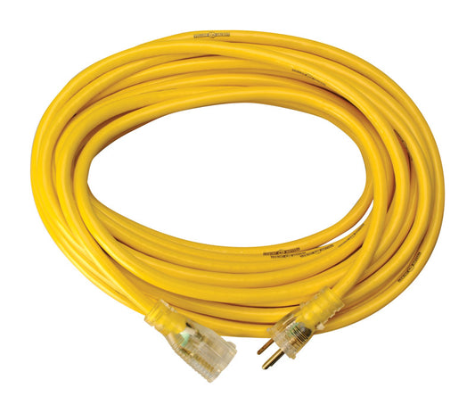 Yellow Jacket Outdoor 50 ft. L Yellow Extension Cord 12/3 SJTW