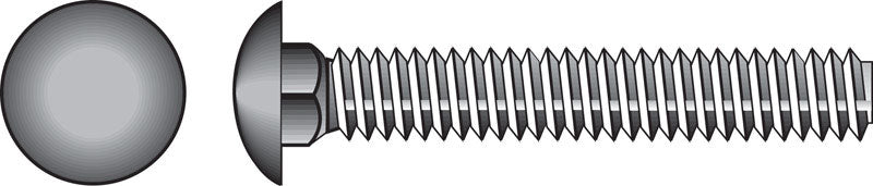 Hillman 1/4 in. X 5-1/2 in. L Zinc-Plated Steel Carriage Bolt 100 pk Max  Warehouse