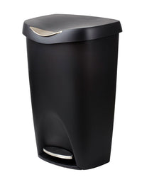 Umbra Brim 13 gal Black Plastic Step On Wastebasket - Deal of The Week