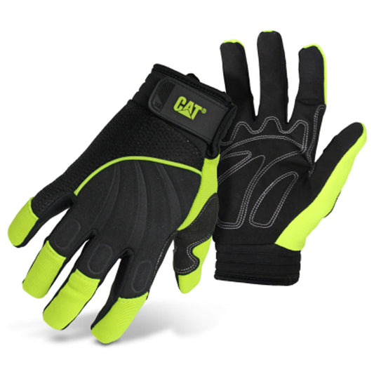 CAT Men's Outdoor Utility Gloves High-Vis Green L 1 pair