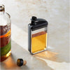 Houdini 7.25 oz Black/Clear Plastic/Silicone Flask
