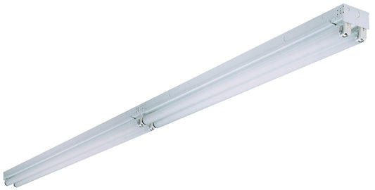 Lithonia Lighting 96 in. L White Hardwired Fluorescent T8 Light Fixture