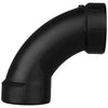 Charlotte Pipe 2 in. Hub X 2 in. D Hub ABS 90 Degree Elbow
