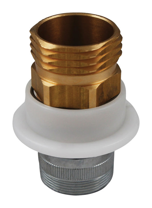 Plumb Pak Quick Connect Brass 3/4 in. D Hose Adapter 1 pk