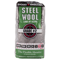 Rhodes American 2 Grade Medium Steel Wool Pad 12 pk (Pack of 6)
