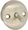 Danco 3-1/4 in. Brushed Nickel Round Metal Overflow Plate