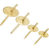 Hillman AnchorWire Brass-Plated Assorted Quick Hanger 10 lb. 6 pk (Pack of 10)