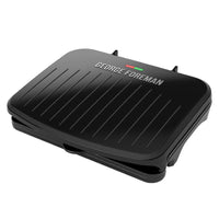 George Foreman Black Aluminum Nonstick Surface Grill and Panini Press 75 sq in