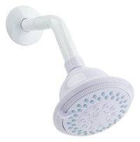 Oak Brook PVC Chrome 1.8 GPM 5-Settings Wall Mount Shower Head 4 Dia. in.