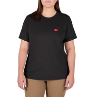 Milwaukee Gridiron S Short Sleeve Women's Round Neck Black Tee Shirt