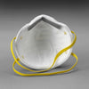3M N95 Paint Prep Cup Disposable Respirator White One Size Fits All 2 pc