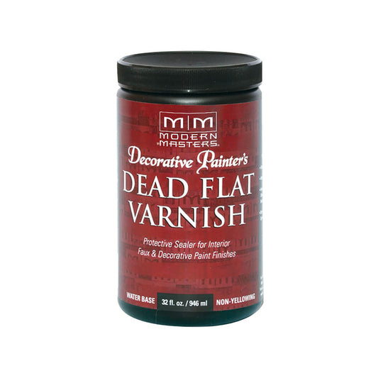 Modern Masters Semi-Gloss Clear Water-Based Dead Flat Varnish 32 oz