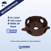 Sigma Engineered Solutions New Work 16 cu in Round Die-Cast Metal Weatherproof Box Bronze - Deal of The Week