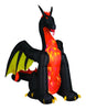 Gemmy Multicolored LED Prelit Animated Dragon Inflatable 131.89 L x 108.27 H x 78.74 W in.