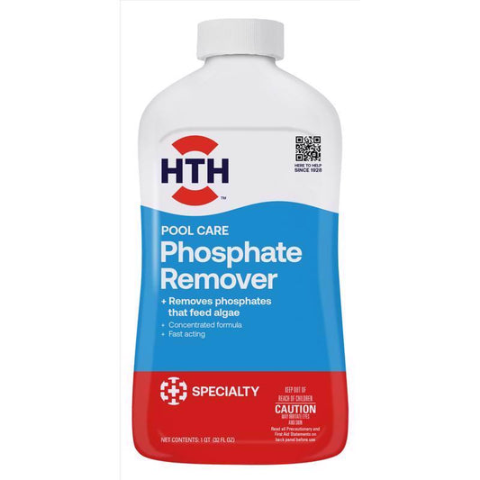 HTH Pool Care Liquid Phosphate Remover 1 qt (Pack of 4)