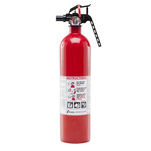 Extintor de incendios Kidde de 2,5 lb para uso doméstico Aprobado por la Agencia de la Guardia Costera de EE. UU.