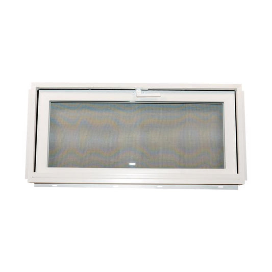 Duo-Corp Aristoclass Hopper White Glass/Vinyl Window 19.25 in-lb H X 3.25 in. W X 32.125 in. L 1 pk