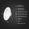 Feit Enhance White 7.4 in. W Aluminum LED Dimmable Recessed Downlight 14.3 W - Open Box