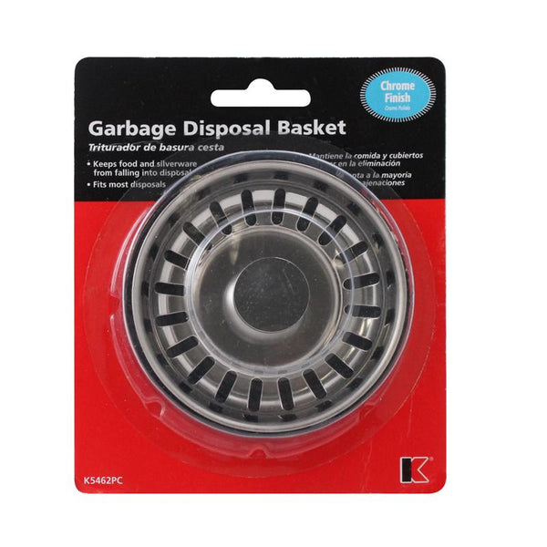 Colador para triturador de basura Keeney, acero inoxidable cromado, 3-1/5 in.