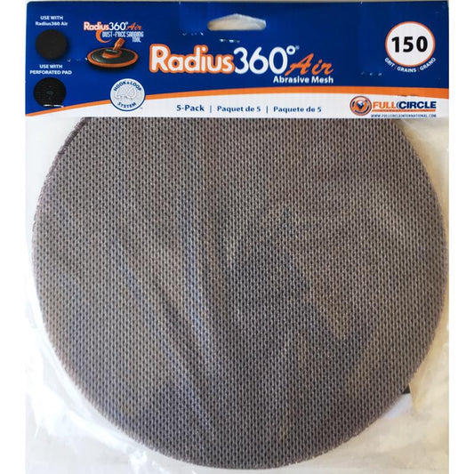 Full Circle Level 360 8.75 in. Aluminum Oxide Hook and Loop Sanding Disc 150 Grit Very Fine 5 pk