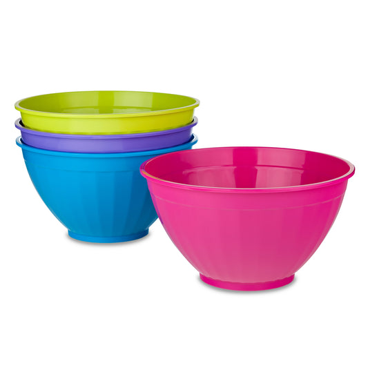 B and R Assorted Plastic Fluted Bowl 1 each (Pack of 24)