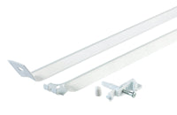 Rubbermaid White Steel Closet Hardware 12 L x 1.1 H x 5 W in.