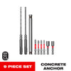 Diablo Concrete Anchor Drive Set Carbide 9 pc