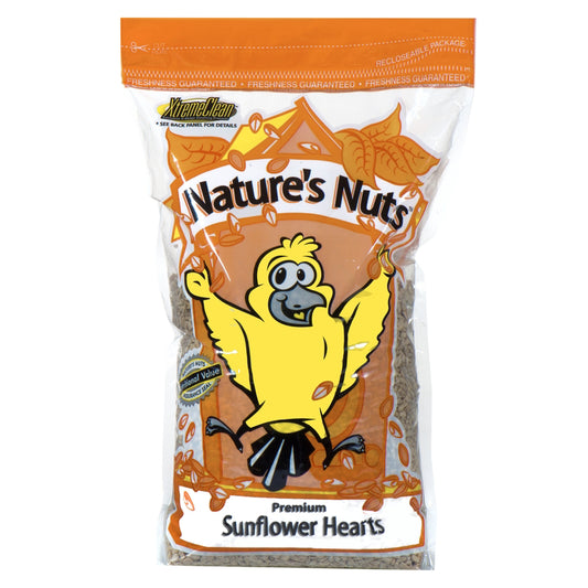 Nature's Nuts XtremeClean Assorted Species Sunflower Hearts Wild Bird Food 20 lb
