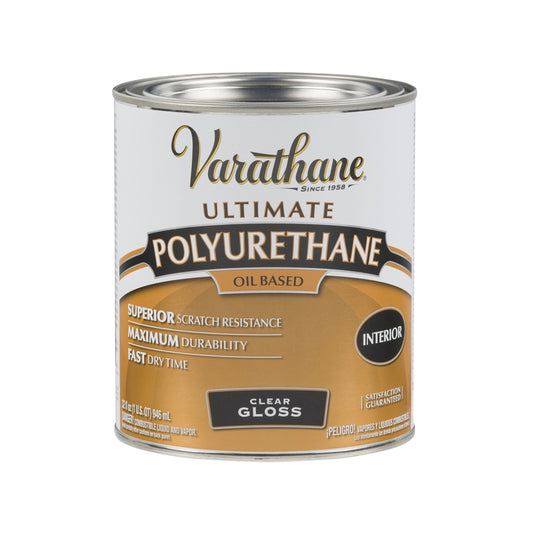 Varathane Ultimate Gloss Clear Oil-Based Polyurethane 1 qt (Pack of 2)
