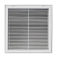 Tru Aire 20 in. H X 30 in. W 1-Way Powder Coat White Steel Return Air Filter Grille