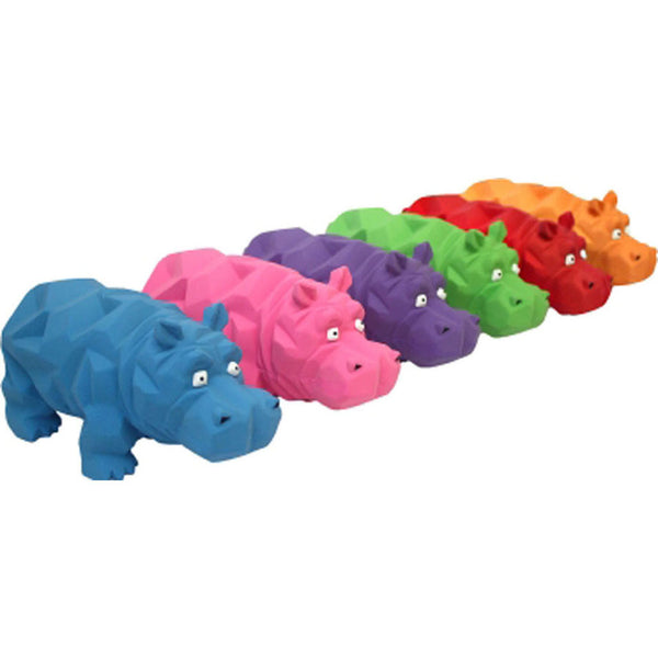 Multipet Origami Pals Latex Grunting Hippo 8 in 1 pk - Deal of The Week