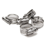 FOREVERBOLT 9/16 in to 1-5/8 in. SAE 10 Silver Hose Clamp Stainless Steel Band